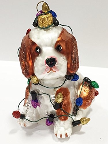 Ornaments to Remember: Cavalier King Charles Spaniel (Christmas Lights) Christmas Ornament