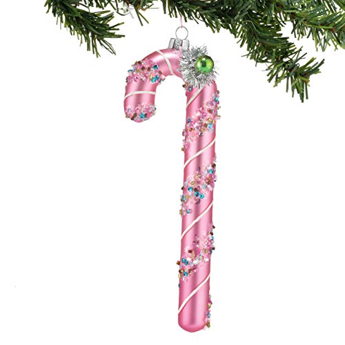 Department 56 Gallery Candy Cane Ornament, Pink