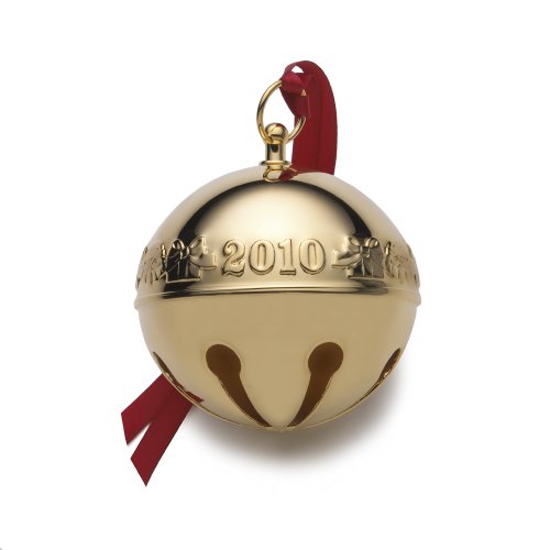 Wallace 2010 Gold-Plated Sleigh Bell Ornament (21st Edition)