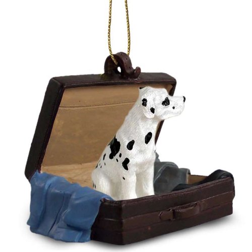 Great Dane Harlequin W/uncropped Ears Traveling Companion Ornament