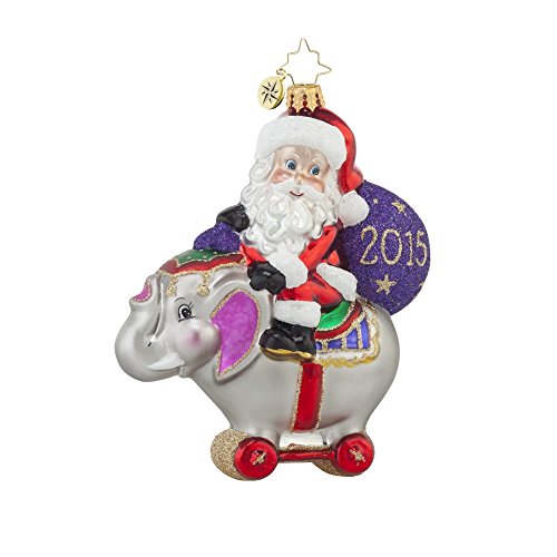 Christopher Radko 2015 Circus Ride Santa Christmas Ornament – Baby’s First Christmas