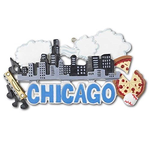 Chicago Personalized Christmas Tree Ornament