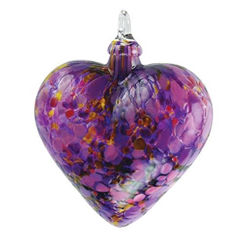 Glass Eye Studio Heart Iris Ornament