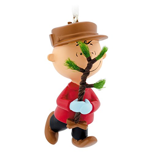 Hallmark Peanuts Charlie Brown with Tree Christmas Ornament