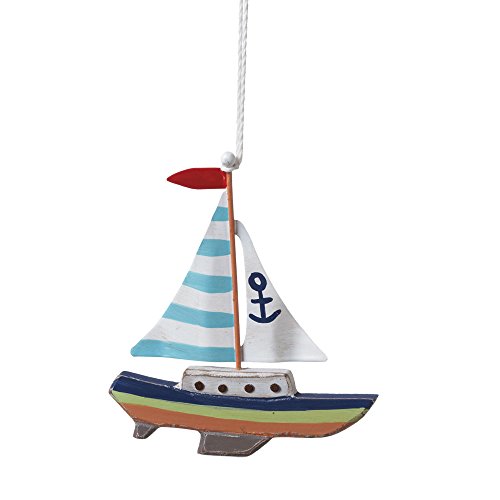 Wooden Sailboat Ornament