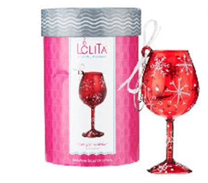 Ruby Snowflake – Lolita Mini Wine Glass Ornament