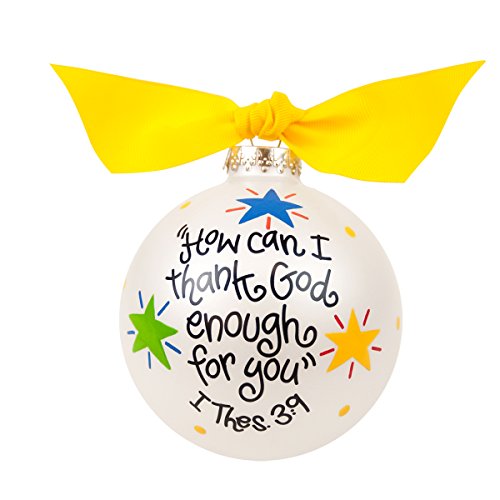How Can I Thank God Enough for You Glass Ornament
