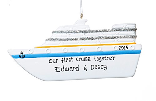 Christmas Holiday Cruise Ship Ornament-Free Name Personalized-Shipped In One Day