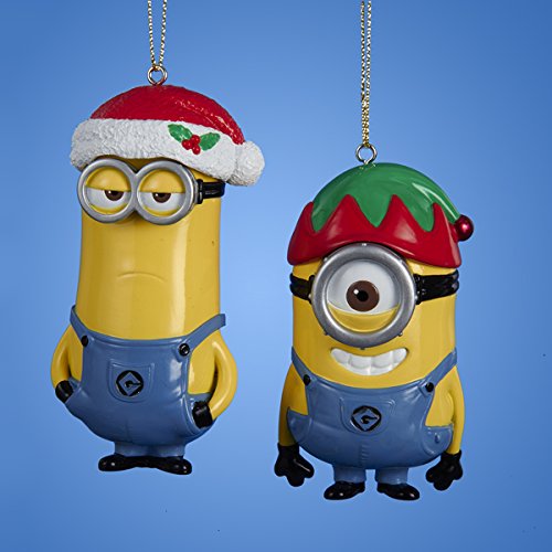Kurt Adler Despicable MeTM Dave And Carl With Hat Christmas Ornament