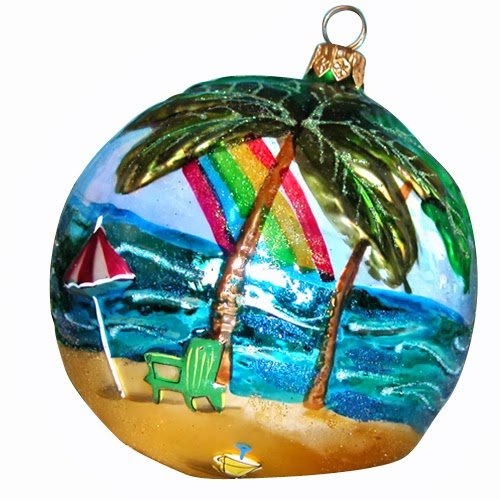 Ornaments to Remember: BEACH TIME Christmas Ornament