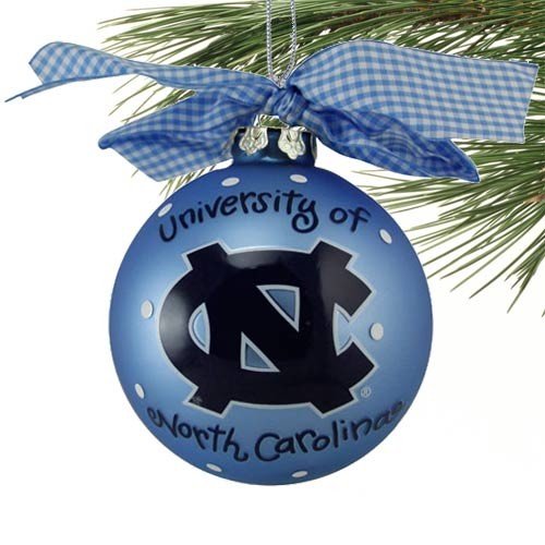 North Carolina Tar Heels (UNC) Carolina Blue Team Logo Christmas Ornament