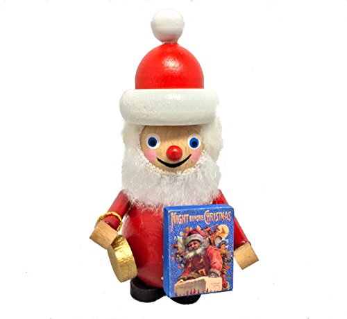 2015 Steinbach Santa with The Night Before Christmas Book German Wooden Ornament