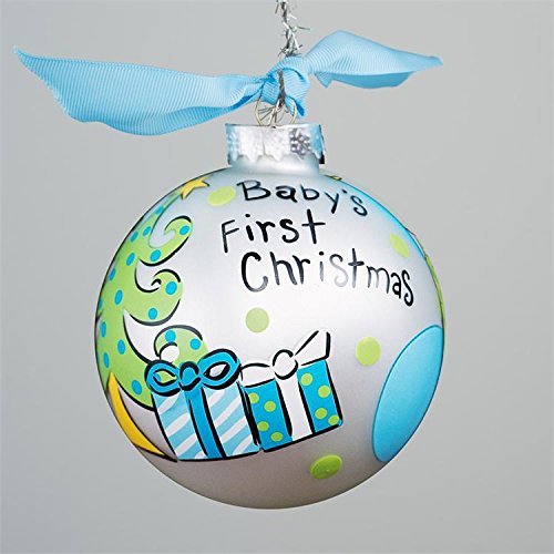 Glory Haus Boy Baby’s First Glass Ornament