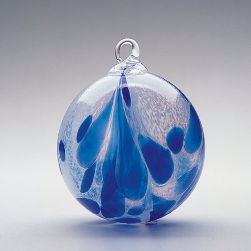 Glass Eye Studio Ornament Classic Blue Marble