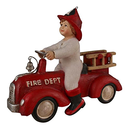 Bethany Lowe Ethan on Fire Truck Ornament