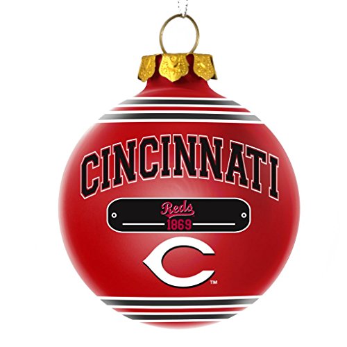 Cincinnati Reds Official MLB 3 inch x 3 inch 2014 Year Plaque Ball Ornament by Forever Collectibles 690377