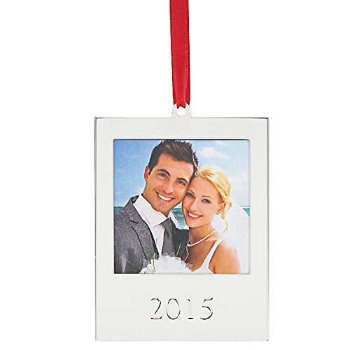 Lenox 2015 Frame Ornament, Silver