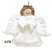 Angel Brown Personalized Christmas Tree Ornament