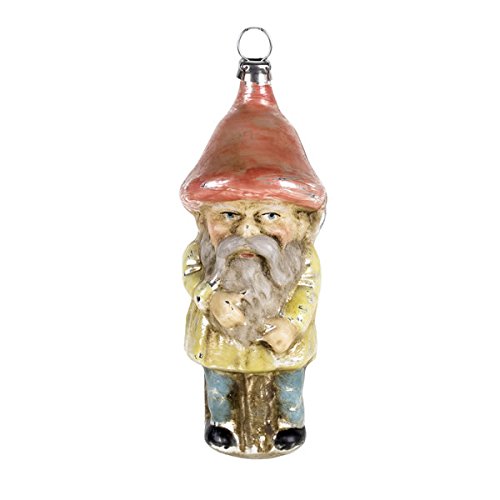 Vintage mouthblown Christmas Glass ornament “Rumpelstiltskin” with red hat by MAROLIN® Germany