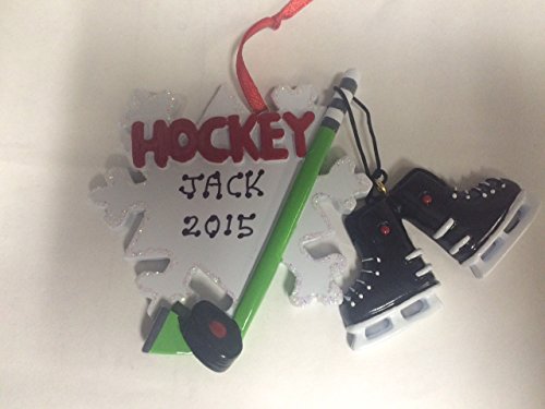 Personalized Sports Hockey Christmas Holiday Handwritten Ornament-free Personalization
