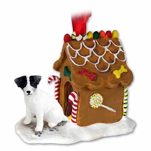 Jack Russell Terrier Gingerbread House Christmas Ornament New Gift