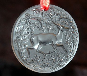Lalique Deer Ornament