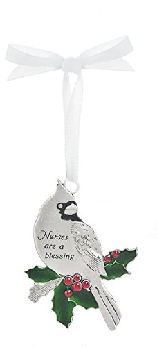 Cardinal Christmas Ornament Nurses are a Blessing by Ganz EX26573