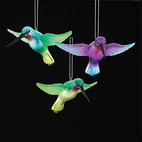 Kurt Adler 3.5″ Noble Gems Hummingbird Ornament