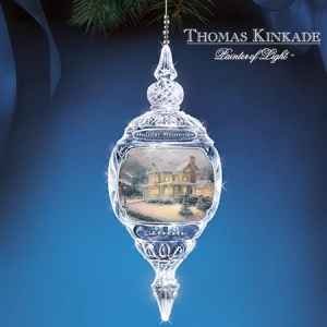 Thomas Kinkade 2006 Holiday Memories Annual Crystal Ornament