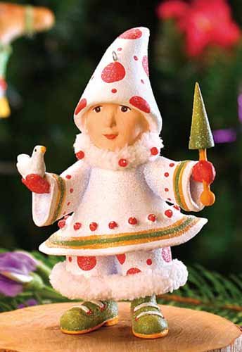 4.25″ Patience Brewster Krinkles Blitzen’s Tree Elf Christmas Ornament