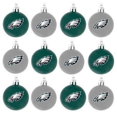 NFL Ball Ornament (Set of 12) NFL Team: Philadelphia Eagles