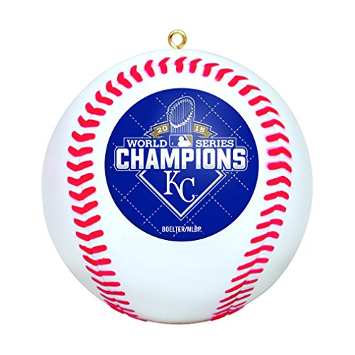 MLB Kansas City Royals 2015 World Series Champion Replica Baseball Ornament,2.5-Inch,White