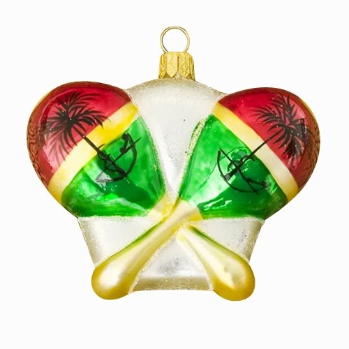Ornaments To Remember Maracas Hand-Blown Glass Ornament