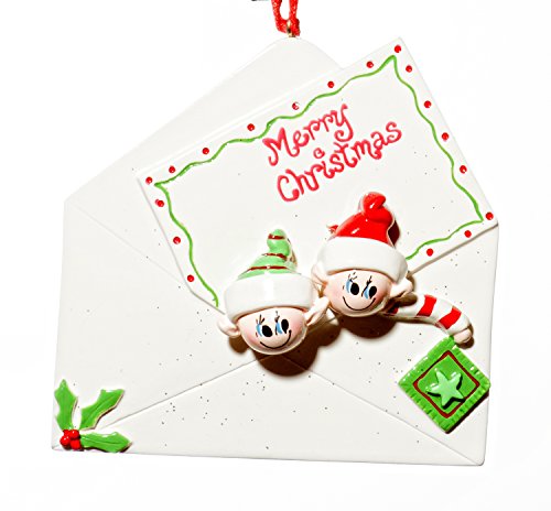 Couple Christmas Holiday Christmas Letter Ornament-Free Name Personalized-Shipped In One Day