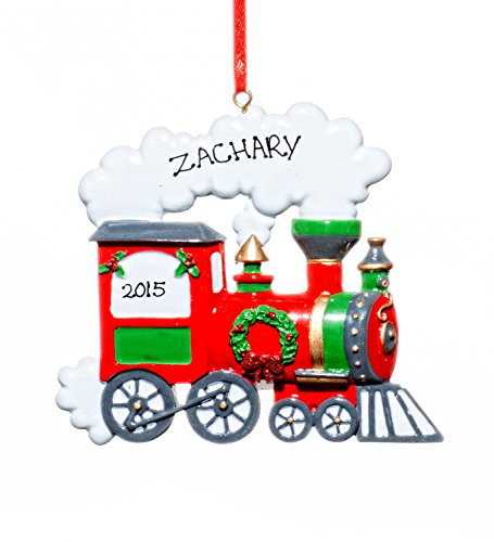 Christmas Holiday Train Ornament-Free Name Personalized-Shipped In One Day