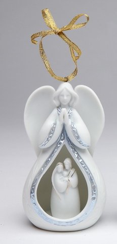 Appletree Design Heaven and Earth Holy Family Ornament with Ribbon for Hanging, 4-1/2-Inch Tall
