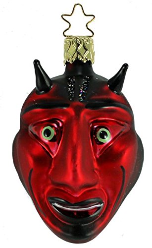 Inge Glas Lucky Devil Mouth Blown German Glass Christmas Ornament