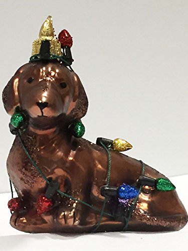 Ornaments to Remember: DACHSHUND (Christmas Lights) Christmas Ornament