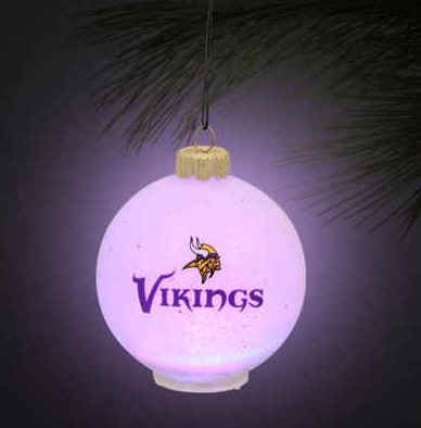 Minnesota Vikings Color Changing LED Ball Ornament