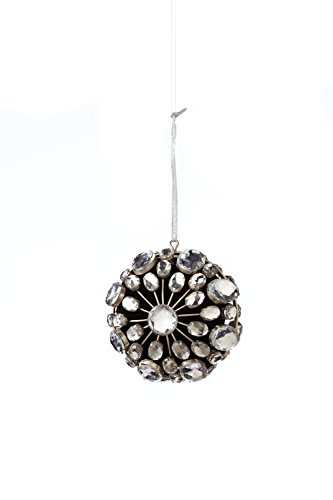 Sage & Co. XAO17304SV 3.5″ Jewel Medallion Clasp Ornament