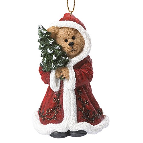 Boyds Bears Ol Saint Sprucenick Bear Holding Tree Christmas Ornament 4041892 New
