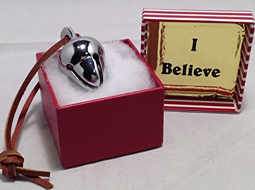 Elf Favorite Polar Double Chamber Silver Sleigh Bell From Santa’s Sleigh W I Believe Box Express From the Workshop