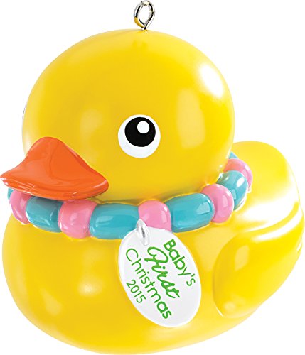 2015 Baby’s First Christmas Rubber Ducky Carlton Ornament