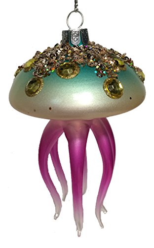December Diamonds Blown Glass Ornament – Jellyfish
