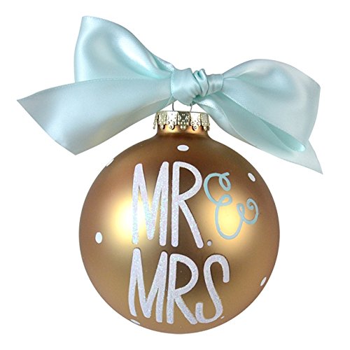 Mr. and Mrs. Glass Ornament