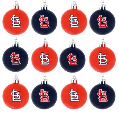 MLB Plastic Ball Ornament (Set of 12) MLB Team: st. Louis Cardinals