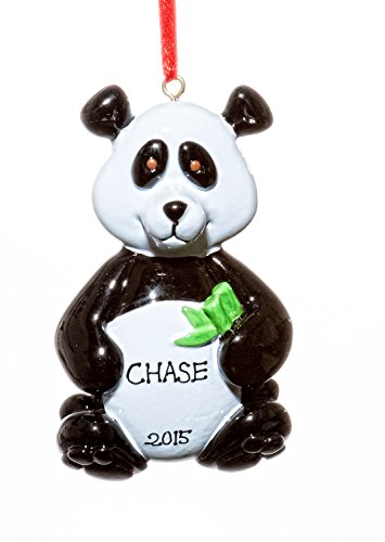 Child Christmas Holiday Panda Ornament-Free Name Personalized-Shipped In One Day