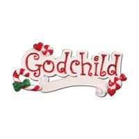 Godchild Personalized Christmas Holiday Ornament