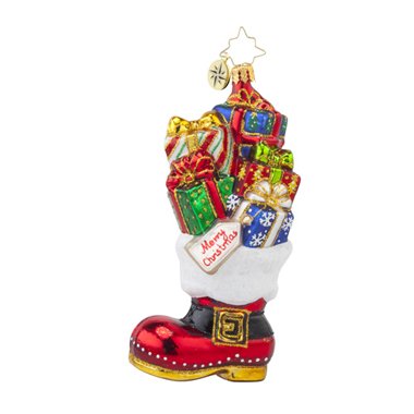 Christopher Radko Christmas Loot Boot Christmas Ornament