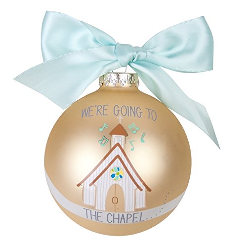 We’re Going to the Chapel Glass Ornament